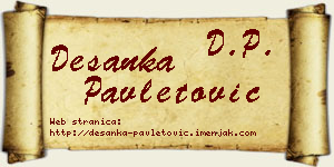 Desanka Pavletović vizit kartica
